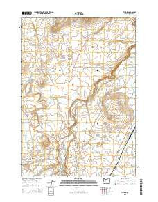 Tumalo Oregon Current topographic map, 1:24000 scale, 7.5 X 7.5 Minute, Year 2014