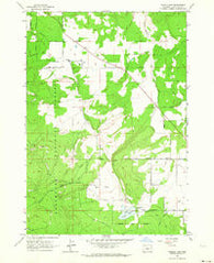 Tumalo Dam Oregon Historical topographic map, 1:24000 scale, 7.5 X 7.5 Minute, Year 1962