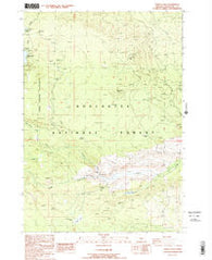 Tumalo Falls Oregon Historical topographic map, 1:24000 scale, 7.5 X 7.5 Minute, Year 1988