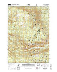 Tumalo Falls Oregon Current topographic map, 1:24000 scale, 7.5 X 7.5 Minute, Year 2014
