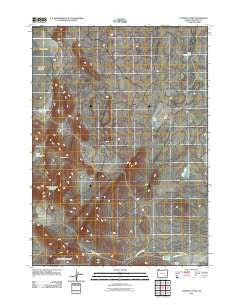 Turnbull Peak Oregon Historical topographic map, 1:24000 scale, 7.5 X 7.5 Minute, Year 2011