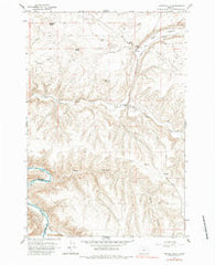 Turner Butte Oregon Historical topographic map, 1:24000 scale, 7.5 X 7.5 Minute, Year 1964