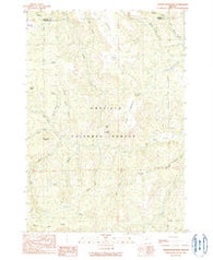 Turner Mountain Oregon Historical topographic map, 1:24000 scale, 7.5 X 7.5 Minute, Year 1990