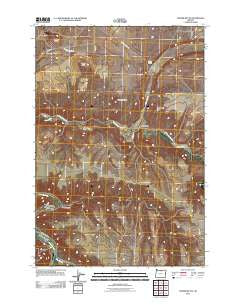 Turner Butte Oregon Historical topographic map, 1:24000 scale, 7.5 X 7.5 Minute, Year 2011