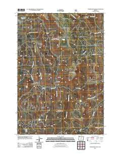 Turner Mountain Oregon Historical topographic map, 1:24000 scale, 7.5 X 7.5 Minute, Year 2011