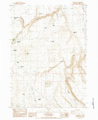 Turpin Knoll Oregon Historical topographic map, 1:24000 scale, 7.5 X 7.5 Minute, Year 1984