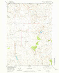 Twelvemile Reservoir Oregon Historical topographic map, 1:24000 scale, 7.5 X 7.5 Minute, Year 1981