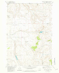 Twelvemile Reservoir Oregon Historical topographic map, 1:24000 scale, 7.5 X 7.5 Minute, Year 1981