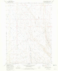 Twelvemile Ridge Oregon Historical topographic map, 1:24000 scale, 7.5 X 7.5 Minute, Year 1981