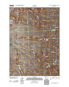 Twelvemile Reservoir Oregon Historical topographic map, 1:24000 scale, 7.5 X 7.5 Minute, Year 2011
