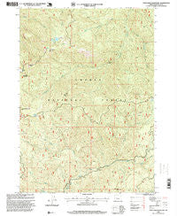 Twin Lakes Mountain Oregon Historical topographic map, 1:24000 scale, 7.5 X 7.5 Minute, Year 1997