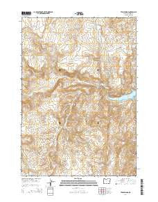 Twin Springs Oregon Current topographic map, 1:24000 scale, 7.5 X 7.5 Minute, Year 2014