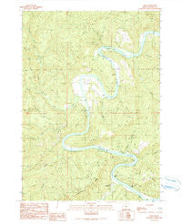 Tyee Oregon Historical topographic map, 1:24000 scale, 7.5 X 7.5 Minute, Year 1990