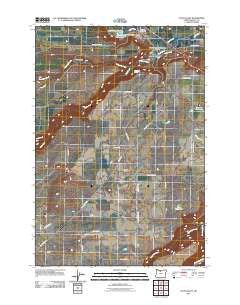 Tygh Valley Oregon Historical topographic map, 1:24000 scale, 7.5 X 7.5 Minute, Year 2011
