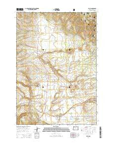 Ukiah Oregon Current topographic map, 1:24000 scale, 7.5 X 7.5 Minute, Year 2014