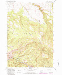 Ukiah SE Oregon Historical topographic map, 1:24000 scale, 7.5 X 7.5 Minute, Year 1967