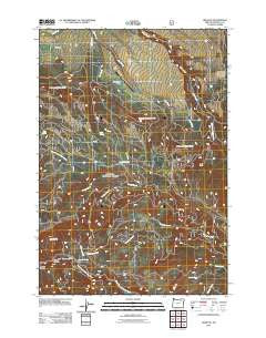 Ukiah SE Oregon Historical topographic map, 1:24000 scale, 7.5 X 7.5 Minute, Year 2011