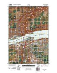 Umatilla Oregon Historical topographic map, 1:24000 scale, 7.5 X 7.5 Minute, Year 2011