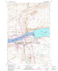 Umatilla Oregon Historical topographic map, 1:24000 scale, 7.5 X 7.5 Minute, Year 1962