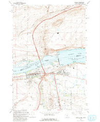 Umatilla Oregon Historical topographic map, 1:24000 scale, 7.5 X 7.5 Minute, Year 1993
