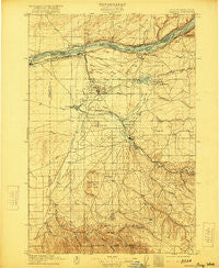 Umatilla Oregon Historical topographic map, 1:125000 scale, 30 X 30 Minute, Year 1908