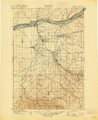 Umatilla Oregon Historical topographic map, 1:125000 scale, 30 X 30 Minute, Year 1908