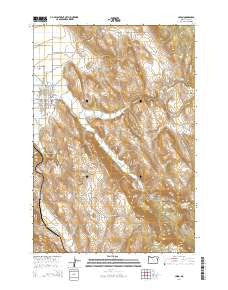 Union Oregon Current topographic map, 1:24000 scale, 7.5 X 7.5 Minute, Year 2014