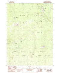 Union Peak Oregon Historical topographic map, 1:24000 scale, 7.5 X 7.5 Minute, Year 1985