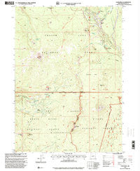 Union Peak Oregon Historical topographic map, 1:24000 scale, 7.5 X 7.5 Minute, Year 1998