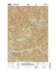Upper Soda Oregon Current topographic map, 1:24000 scale, 7.5 X 7.5 Minute, Year 2014