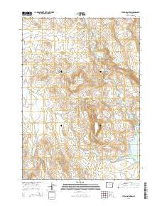 Upton Mountain Oregon Current topographic map, 1:24000 scale, 7.5 X 7.5 Minute, Year 2014