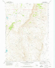 V Lake Oregon Historical topographic map, 1:24000 scale, 7.5 X 7.5 Minute, Year 1971