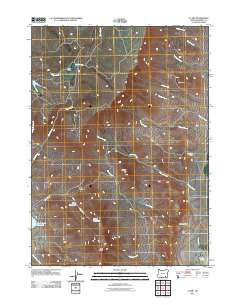 V Lake Oregon Historical topographic map, 1:24000 scale, 7.5 X 7.5 Minute, Year 2011