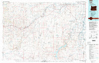 Vale Oregon Historical topographic map, 1:100000 scale, 30 X 60 Minute, Year 1993