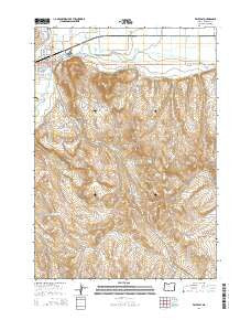 Vale East Oregon Current topographic map, 1:24000 scale, 7.5 X 7.5 Minute, Year 2014