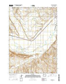Vale West Oregon Current topographic map, 1:24000 scale, 7.5 X 7.5 Minute, Year 2014