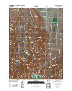 Valley Falls Oregon Historical topographic map, 1:24000 scale, 7.5 X 7.5 Minute, Year 2011