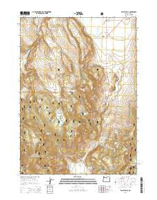 Valley Falls Oregon Current topographic map, 1:24000 scale, 7.5 X 7.5 Minute, Year 2014