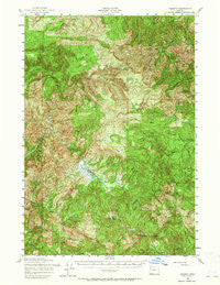Valsetz Oregon Historical topographic map, 1:62500 scale, 15 X 15 Minute, Year 1956