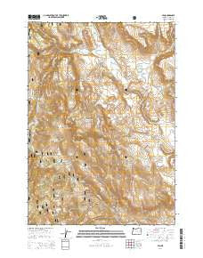 Van Oregon Current topographic map, 1:24000 scale, 7.5 X 7.5 Minute, Year 2014