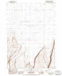Vaughn Well Oregon Historical topographic map, 1:24000 scale, 7.5 X 7.5 Minute, Year 1986