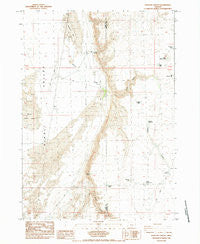 Venator Canyon Oregon Historical topographic map, 1:24000 scale, 7.5 X 7.5 Minute, Year 1984