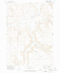 Venator Oregon Historical topographic map, 1:24000 scale, 7.5 X 7.5 Minute, Year 1972