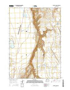 Venator Canyon Oregon Current topographic map, 1:24000 scale, 7.5 X 7.5 Minute, Year 2014