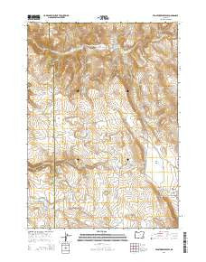 Venator Reservoir Oregon Current topographic map, 1:24000 scale, 7.5 X 7.5 Minute, Year 2014