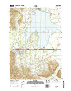 Veneta Oregon Current topographic map, 1:24000 scale, 7.5 X 7.5 Minute, Year 2014