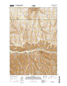 Vey Ranch Oregon Current topographic map, 1:24000 scale, 7.5 X 7.5 Minute, Year 2014