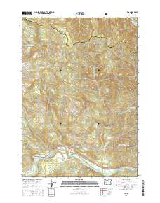 Vida Oregon Current topographic map, 1:24000 scale, 7.5 X 7.5 Minute, Year 2014