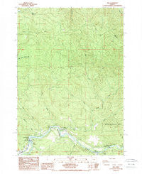 Vida Oregon Historical topographic map, 1:24000 scale, 7.5 X 7.5 Minute, Year 1988