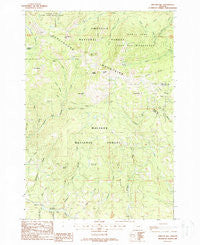 Vinegar Hill Oregon Historical topographic map, 1:24000 scale, 7.5 X 7.5 Minute, Year 1988